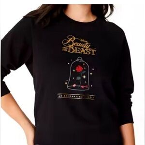 Kate Spade x Disney Beauty and the beast NEW womans sweatshirt size xl crewneck